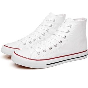 Yageyan Men's High Top Canvas Fashion Lace Up Walking Sneakers